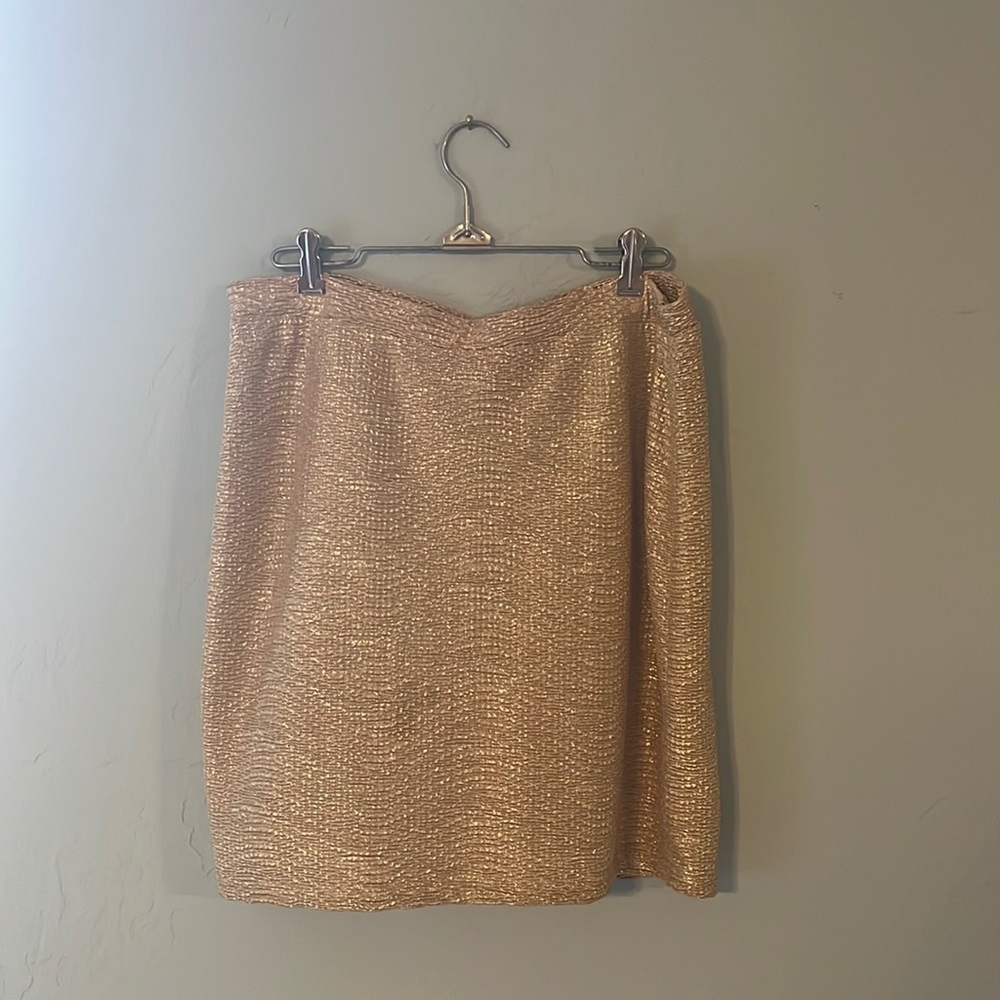 H&M gold skirt size medium